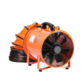 Portable Ventilator, 12 inch Heavy Duty Cylinder Fan with 16.4ft Duct Hose, 560W Strong Shop Exhaust Blower 2894CFM